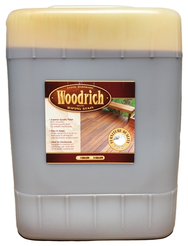 Woodrich Brand Hardwood Wiping Stain (5 Gallon) Western Cedar